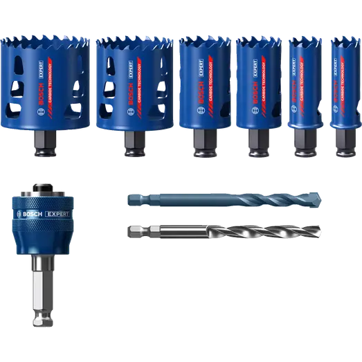 Bosch EXPERT Multi Material Power Change Plus hulsav sæt, 22 - 68x60 mm, 9 stk.