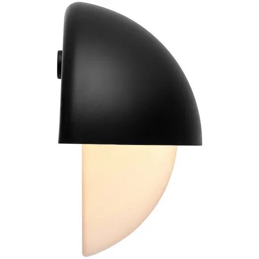 Nordlux Scorpius Maxi rund udendørs væglampe E14 sort