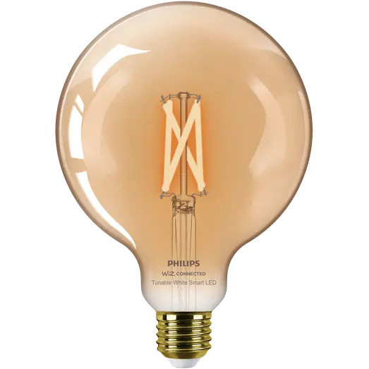 Philips Smart WiZ white LED pære E27 6,7W stor globe guld