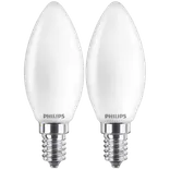 Philips Kerte LED pære E14 25W 2 pack