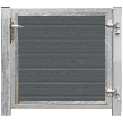 PLUS Artura komposit enkellåge 115×95 cm højrehængt m/stolper til nedstøbning