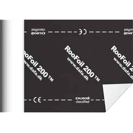 Dafa RooFoil 200 undertag sort 1,1x50m