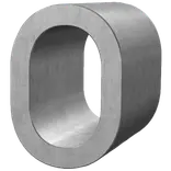 Roliba oval wirelås aluminium 4x14 mm 10 stk.