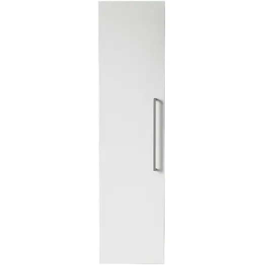 Højskab Milano 1 låge 3 hylder hvid 120x30x28 cm