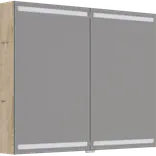 Scanbad Level spejlskab 100x80cm natur eg