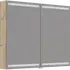 Scanbad Level spejlskab 100x80cm natur eg