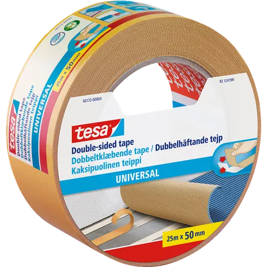 Tesa® Dobbeltklæbende tape Universal 25 m x 50 mm