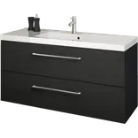Scanbad Multo+ vaskeskab m/Aura vask 120 cm sort