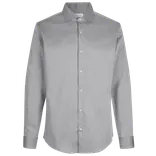 ID Seven Seas Fine Twill modern fit skjorte herre silver grey
