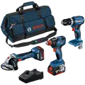 Bosch akkusæt 18V 2x 5.0Ah GSB 18V-45/GDX18V-200/GWS18V-7
