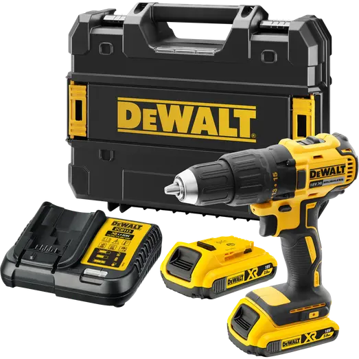 DeWALT 18V XR kompakt skruemaskine inkl. 2 x 1,5 Ah batterier