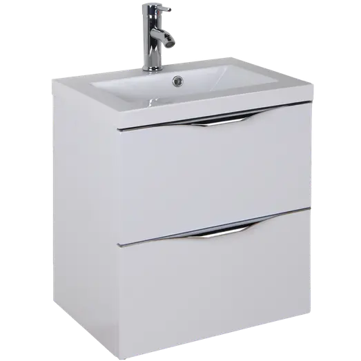 Milobad badmiljø Arnhem 50 cm hvid højglans