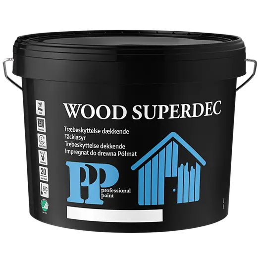 PP træbeskyttelse Wood Superdec hvid/base 1