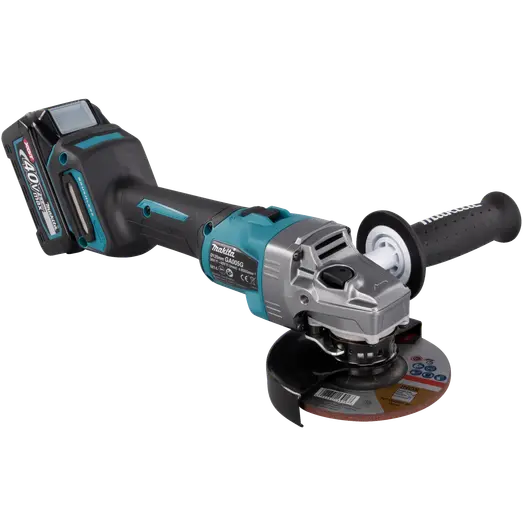 Makita GA005GM201 XGT 40V vinkelsliber 4.0 Ah batteri og lader