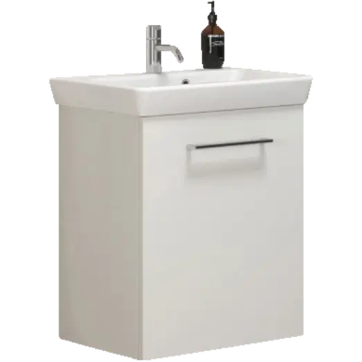 Scanbad Multo+ m/Lotto vask 55 cm mat hvid