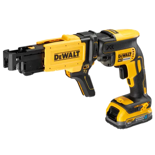 DeWALT DCF620E1K gipsskruemaskine med powerstack batteripakke