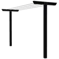 Plus classic tørrestativ 90x185x400 cm sort