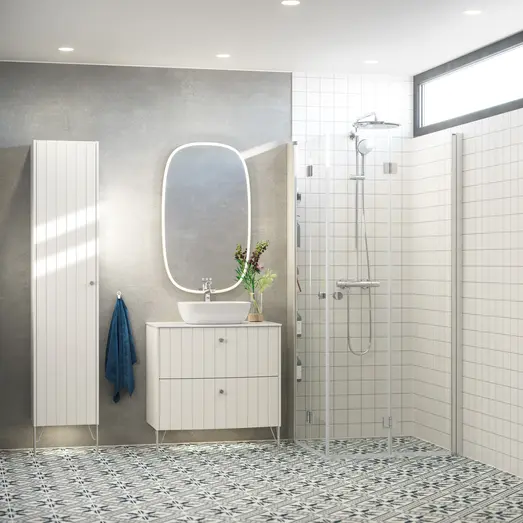 Scanbad Tower m/5 hylder t/Flexi A, B og E satin