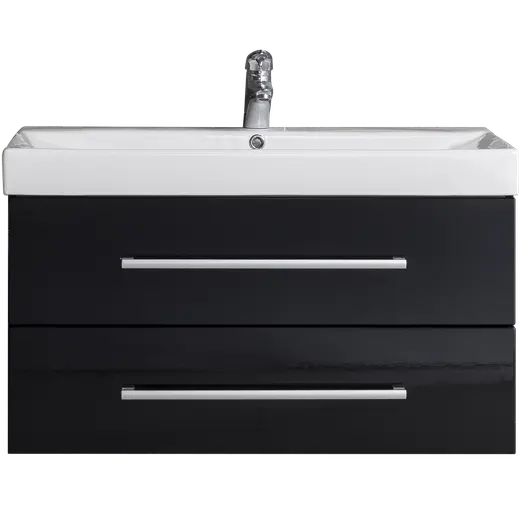 Milobad badmiljø Namur 100 cm sort højglans