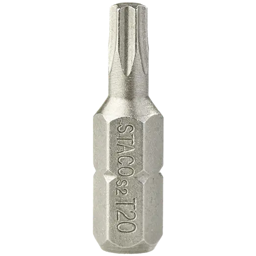 STACO 1/4" bits rustfri stål TX20 6 stk