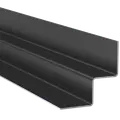 Hardie indvendig hjørne alu sort 0,8x3000 mm