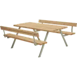 Plus Alpha Bord/Bænkesæt m/2 ryglæn 177 cm ThermoWood®