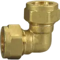Vinkel klemring 15x15 mm messing