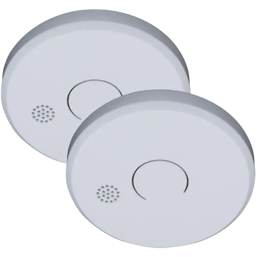 LIFE WAVE røgalarm 230V trådløs hvid 2 pak