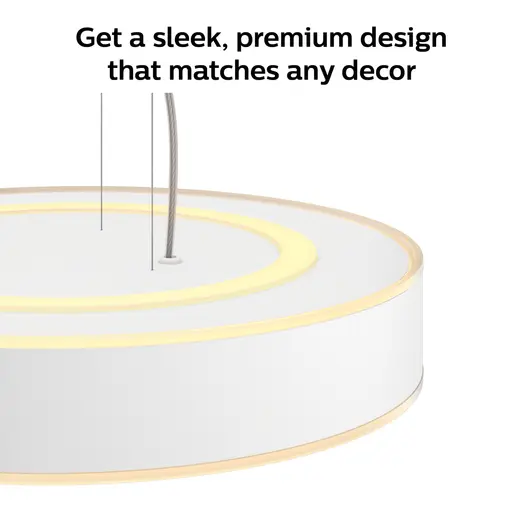 Philips Hue Enrave pendel Ø42,5 mm 33,5W hvid