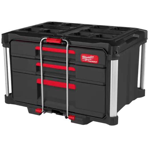 Milwaukee packout kuffert med 2+1 skuffe