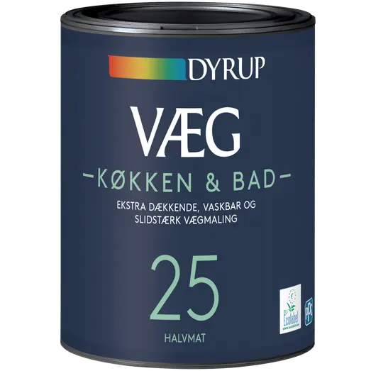 Dyrup vægmaling køkken og bad 25 hvid