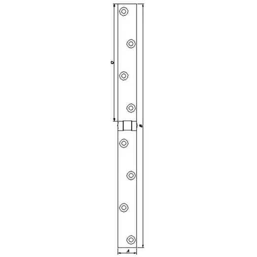 PN Bach Flaps bladhængsel 25x325x156 mm elgalvaniseret