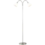 Nordlux Ray dobb. gulvlampe E14 krom/opal