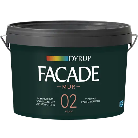 Dyrup facade murmaling hvid 2,25 L