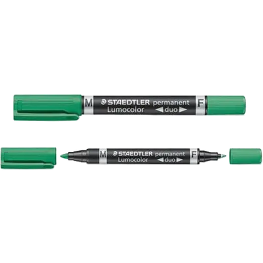 Staedtler pemanent marker duo fin/mellem grøn