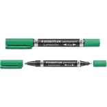Staedtler pemanent marker duo fin/mellem grøn