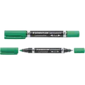 Staedtler pemanent marker duo fin/mellem grøn