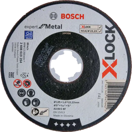 Bosch X-Lock metal skæreskive Ø125/ø22,23 mm
