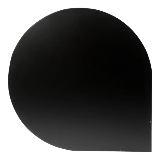 Varde gulvplade stål sort, 110 x110 cm