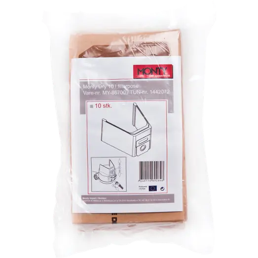 Monty papirstøvpose 10 L