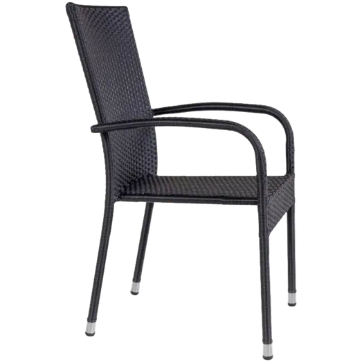 Nordsø stabelbar havestol 63x95x55,5 cm sort