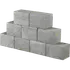 IBF Bondesten kantblok 14x21 cm grå