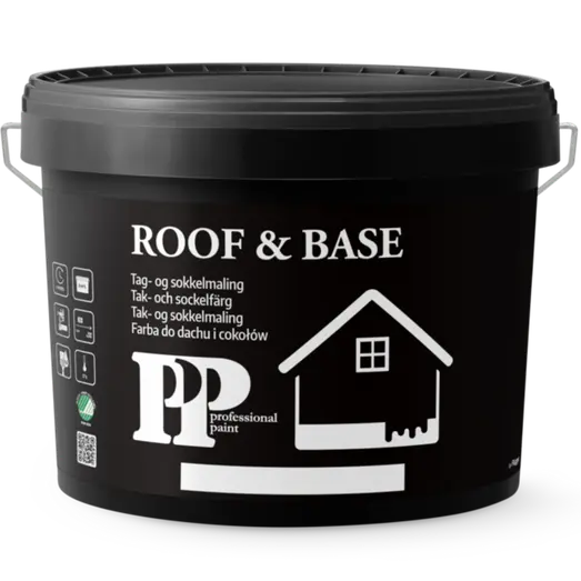 PP Roof & Base acryl facademaling sort 9 L 
