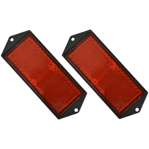 Reflekser 104x40 mm rød 2 stk