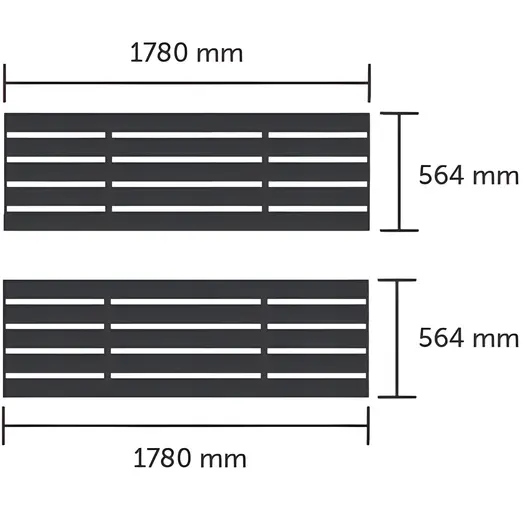 Halls integreret foldbar lamelbord t/ICON planthouse 8 9,7 m²