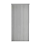Debel lamelgardin komplet Line, grå