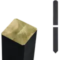 Plus omlimet profilstolpe m/spids 70x70 mm længde 208 cm sort