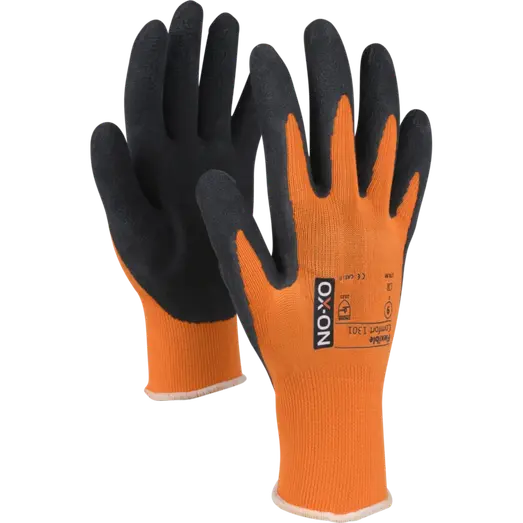 OX-ON comfort 1301 arbejdshandske sort/orange