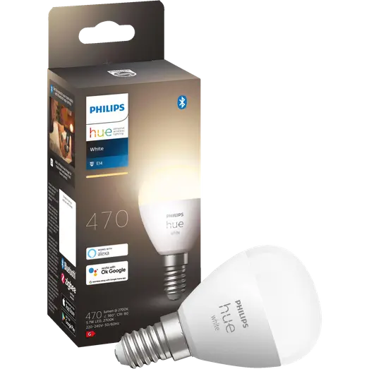 Philips Hue White pære Krone E14 LED