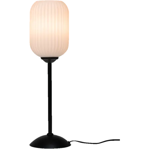 Dyberg Larsen riflet bordlampe E27 opal